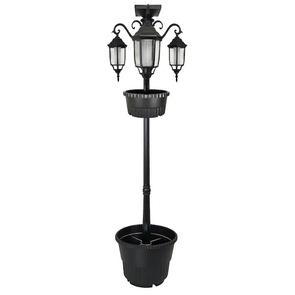 SunRay 302018DBLP 318.04 SunRay Madison Solar Lamp Post and Dual